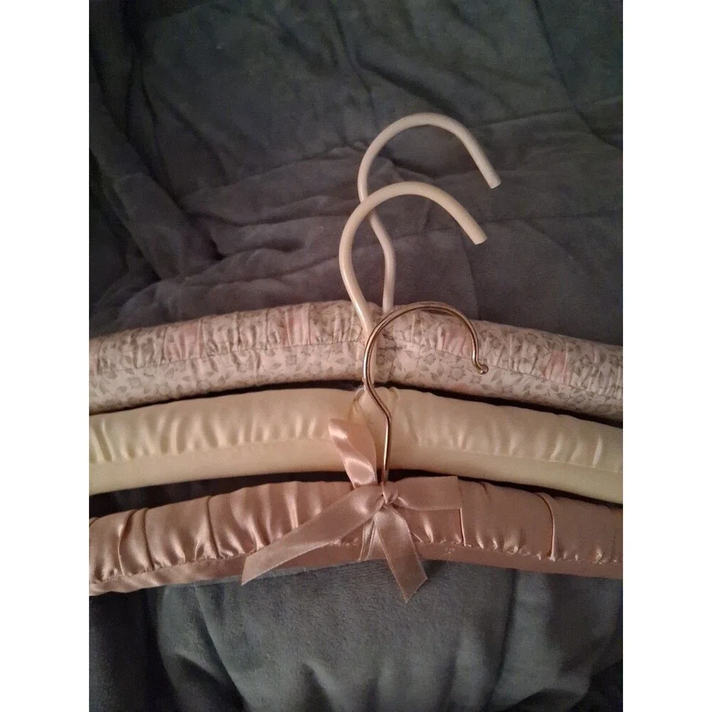 Coat Hangers 3 Padded Cushion Various Colors